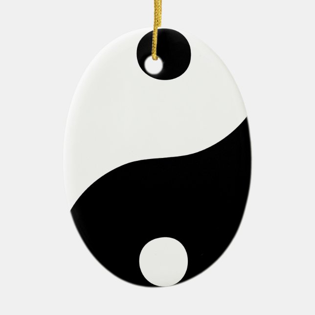 Yin Yang Keramik Ornament (Vorne)