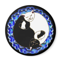 yin yang kittens aimant