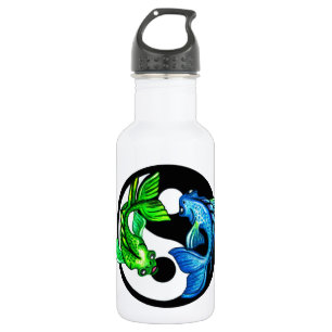 Yin-Yang Koi Design Edelstahlflasche
