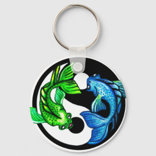 Yin-Yang Koi Entwurf Schlüsselanhänger