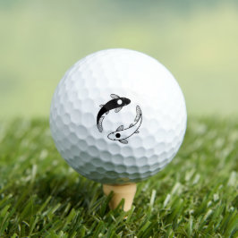 Yin Yang Koi Fish Golfball