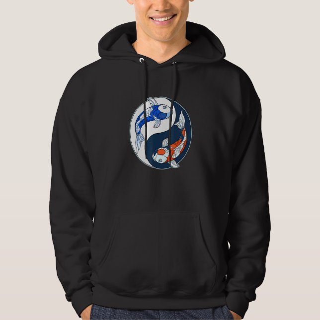 Yin Yang Koi Fish Hoodie (Vorderseite)