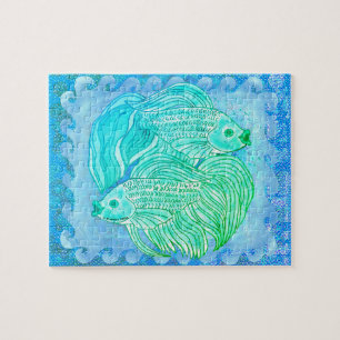 Yin Yang Koi Puzzle de poisson