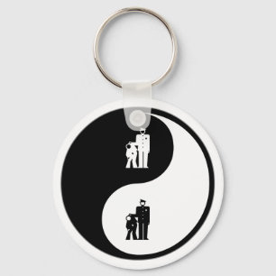 Yin Yang Korrekturen Schlüsselanhänger