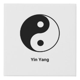 Yin Yang Künstlicher Leinwanddruck