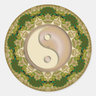 Yin Yang Latte Sticker