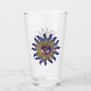 Yin Yang Lila Mosaic Sun Glas