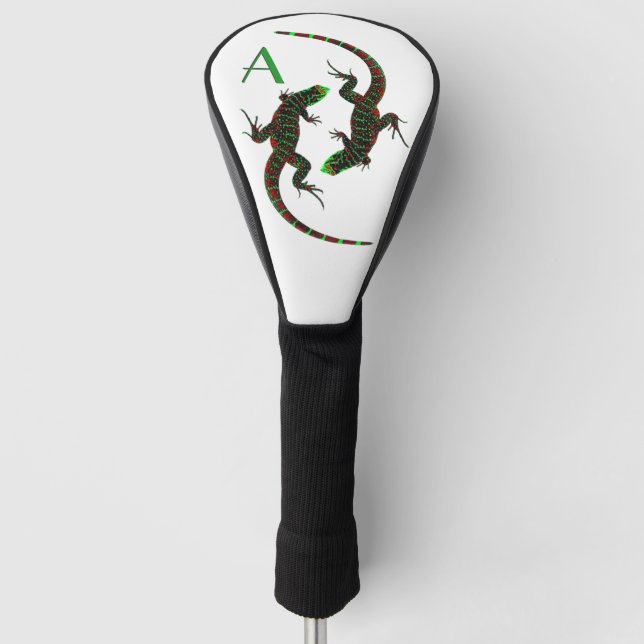 Yin Yang Lizards Initial Golf Headcover (Vorderseite)