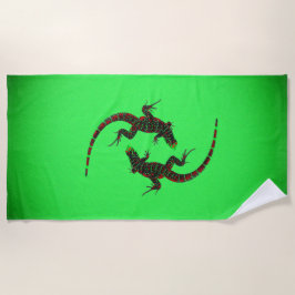 Yin Yang Lizards Strandtuch