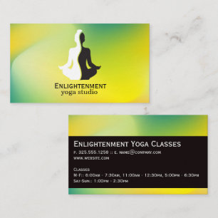 Yin Yang Logo Yoga-Studio Gesundheit Visitenkarte