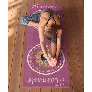 Yin Yang Magenta Workout, Pilates und Yogamatte