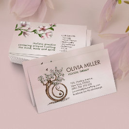 Yin Yang Magnolia Blossom Tree Visitenkarte