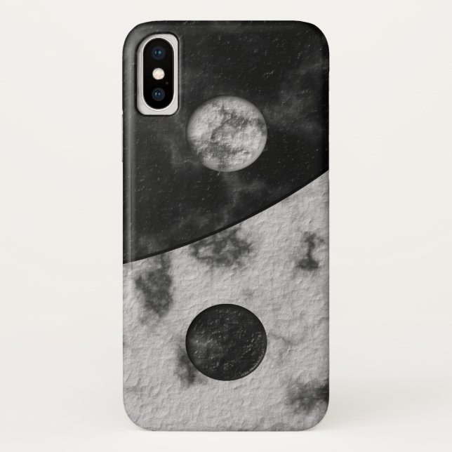 Yin Yang Marmor-Druck Case-Mate iPhone Hülle (Rückseite)