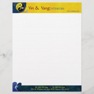 Yin & Yang Massage Therapy Business Briefkopf