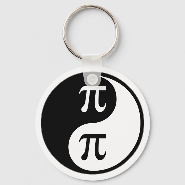 Yin Yang Math Schlüsselanhänger (Vorderseite)