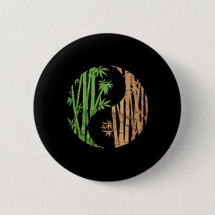 Yin Yang Mboo Harmonie Zen Symbol Yoga Grafik Frau Button