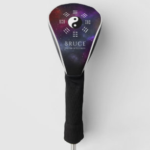 Yin Yang mit Bagua Trigram Symbols I-Ching Golf Headcover