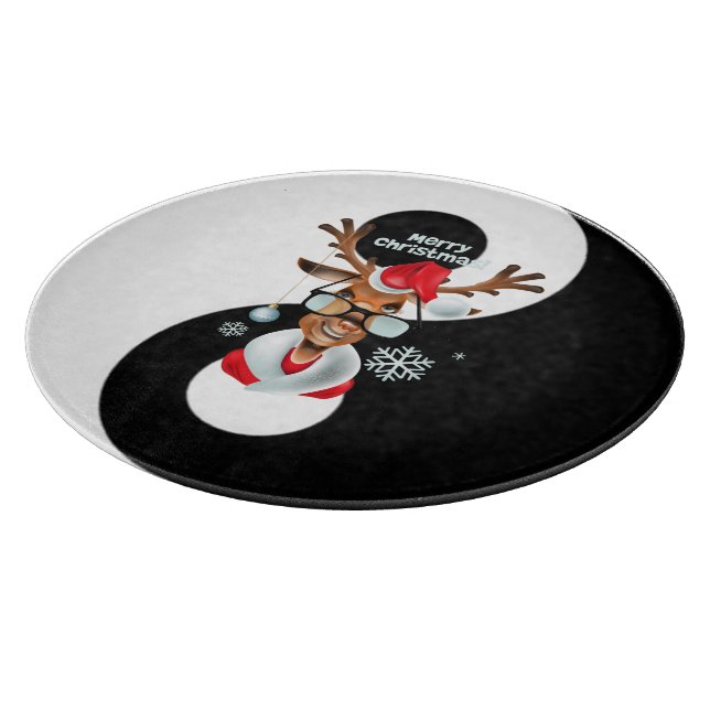 Yin yang mit Reindeer Schneidebrett (Ecke)