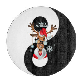 Yin yang mit Reindeer Schneidebrett
