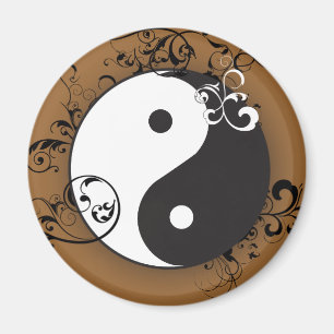 Yin-Yang mit Scrollen Magnet