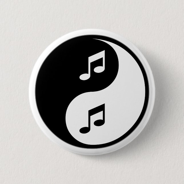Yin Yang Musik Button (Vorderseite)