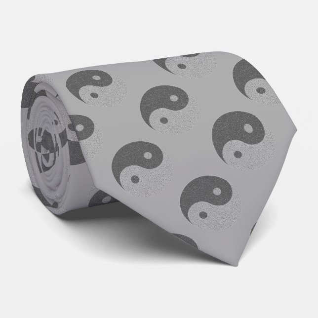 Yin Yang Musiknoten Krawatte (Gerollt)