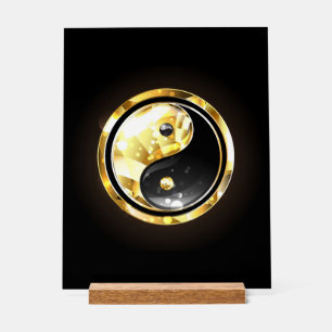 Yin Yang or sur noir