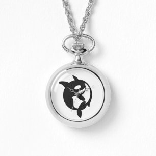 Yin-Yang Orcas eWatch Armbanduhr