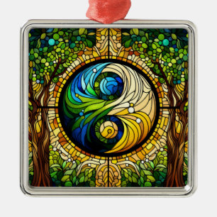 Yin Yang Ornament Aus Metall