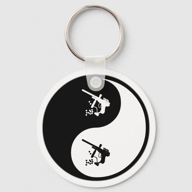 Yin Yang Paintball Schlüsselanhänger (Vorderseite)
