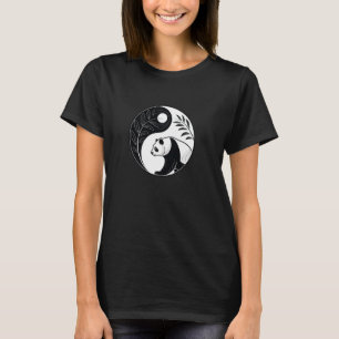Yin Yang Panda Feng Shui Ying Yang Taoismus Zen Bu T-Shirt