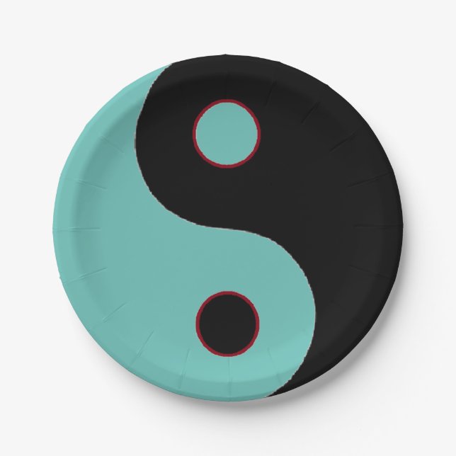 Yin Yang Pappteller (Vorderseite)
