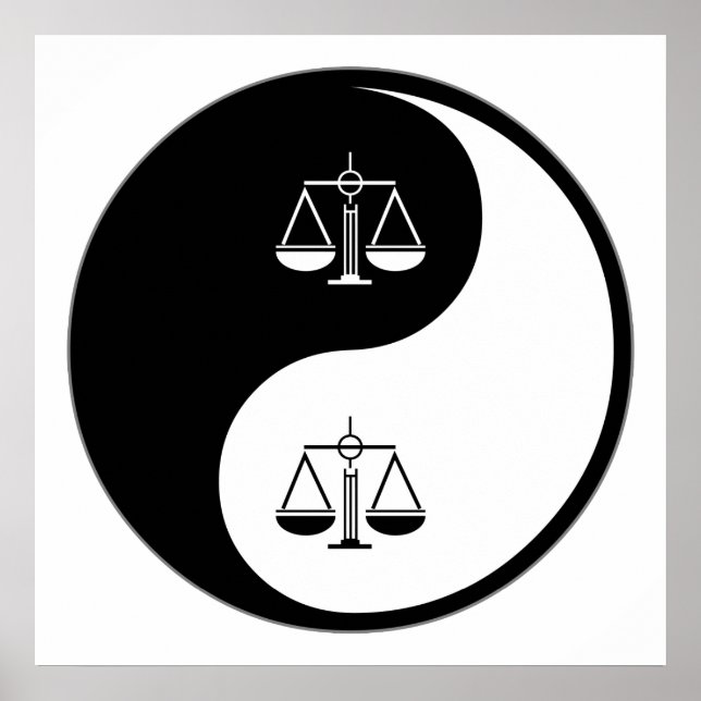 Yin Yang Paralegal Work Poster (Vorne)