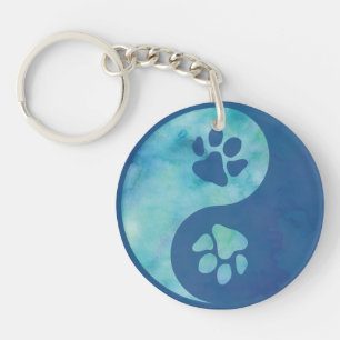 Yin Yang Paw Porte - clé bleu