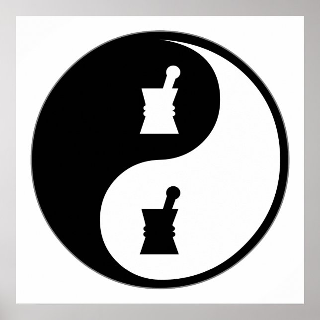 Yin Yang Pharmakologie Poster (Vorne)