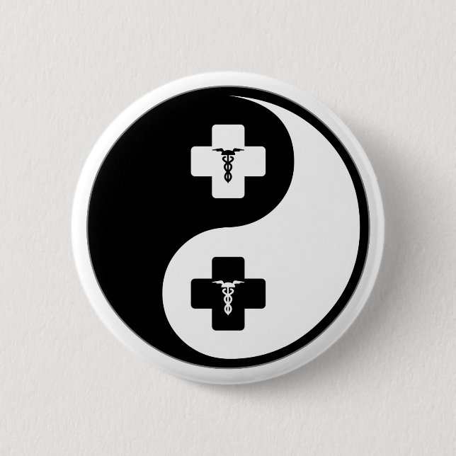 Yin Yang Phlebotomy Button (Vorderseite)