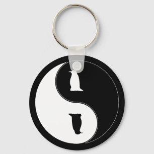 Yin Yang Pinguin Schlüsselanhänger