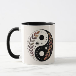 Yin Yang Plant Stars Meditation Mug Tasse