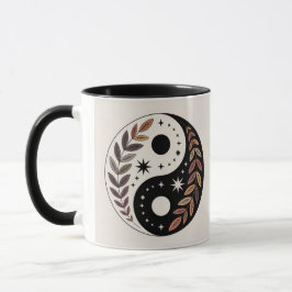 Yin Yang Plant Stars Meditation Mug Tasse