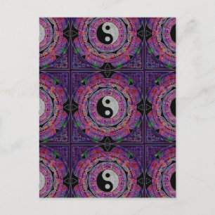 Yin Yang Postkarte