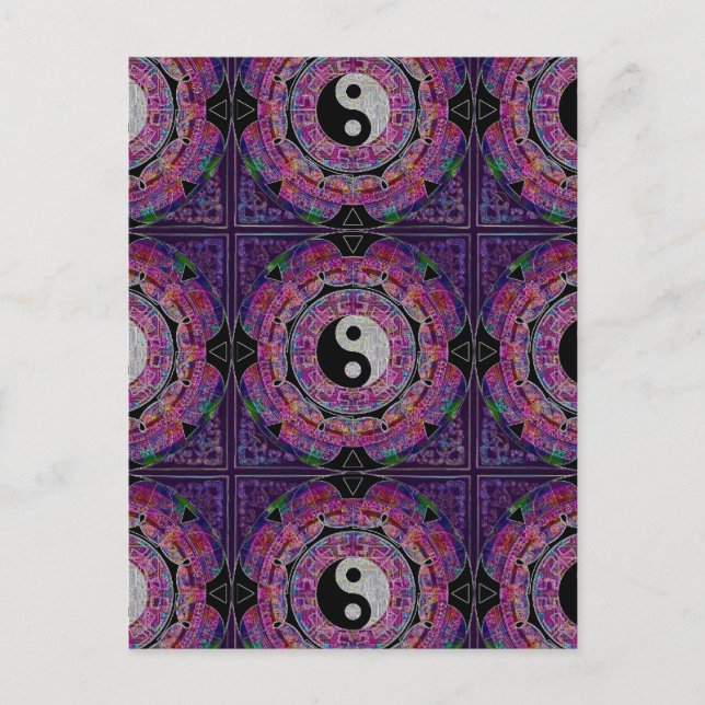 Yin Yang Postkarte (Vorderseite)