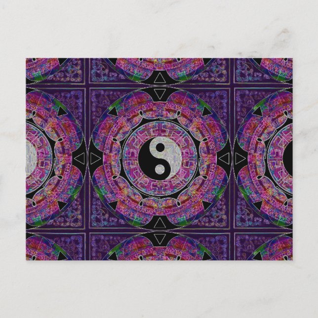 Yin Yang Postkarte (Vorderseite)