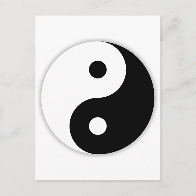 Yin & Yang Postkarte (Vorderseite)