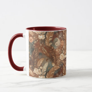 Yin Yang Rose & Feather | Mug Équilibre Sacré