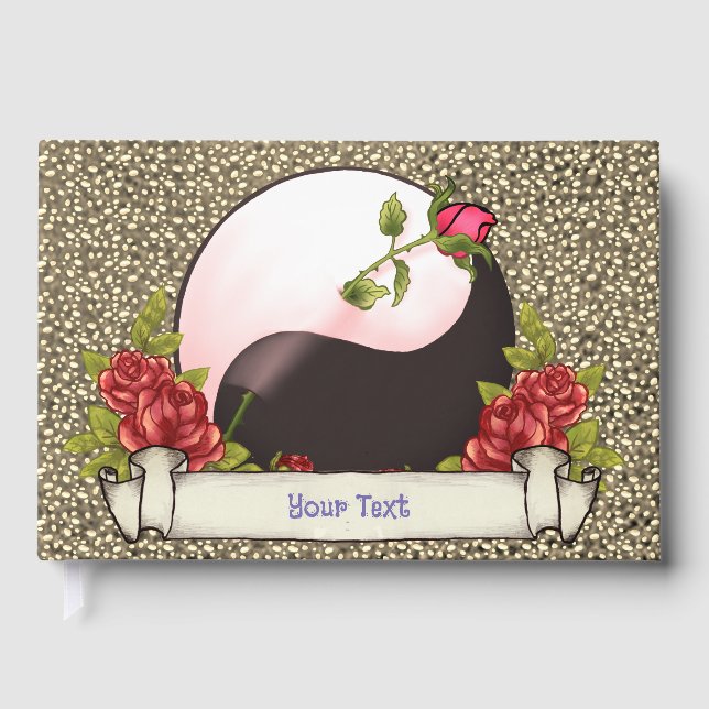 Yin Yang Rose Livre d'invité (Recto)