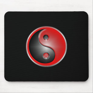 yin-Yang-rot Mousepad