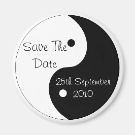 Yin Yang Save the Date Wedding Magnet