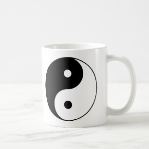 Yin Yang Schwarz Weiß Klassisches Symbol Design Kaffeetasse