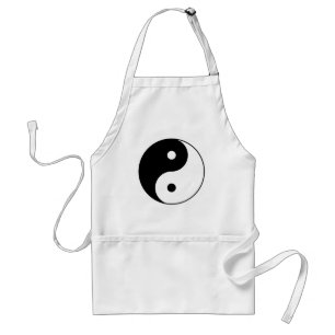 Yin-Yang-Schwarz-Weiß-Symbol Schürze