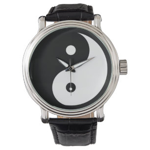 Yin-Yang schwarz/weiß Taoist Armbanduhr